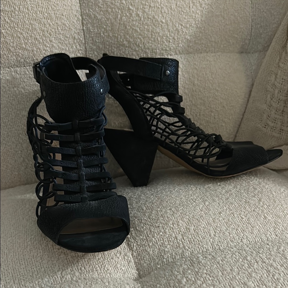 Vince Camuto Elegant Black Women's Strappy Heels